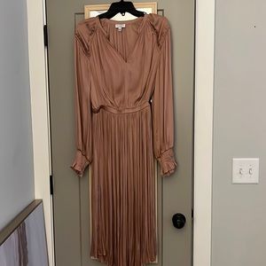 Satin midi dress